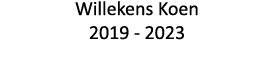 Willekens Koen 2019 - 2023