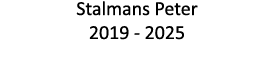 Stalmans Peter 2019 - 2025