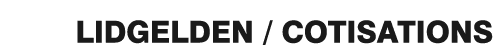 LIDGELDEN   COTISATIONS