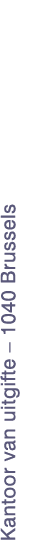 Kantoor van uitgifte   1040 Brussels