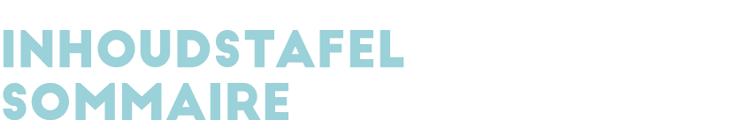 INHOUDSTAFEL somMaire