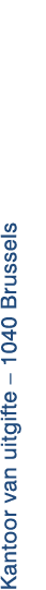 Kantoor van uitgifte   1040 Brussels