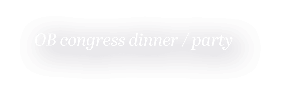 OB congress dinner   party