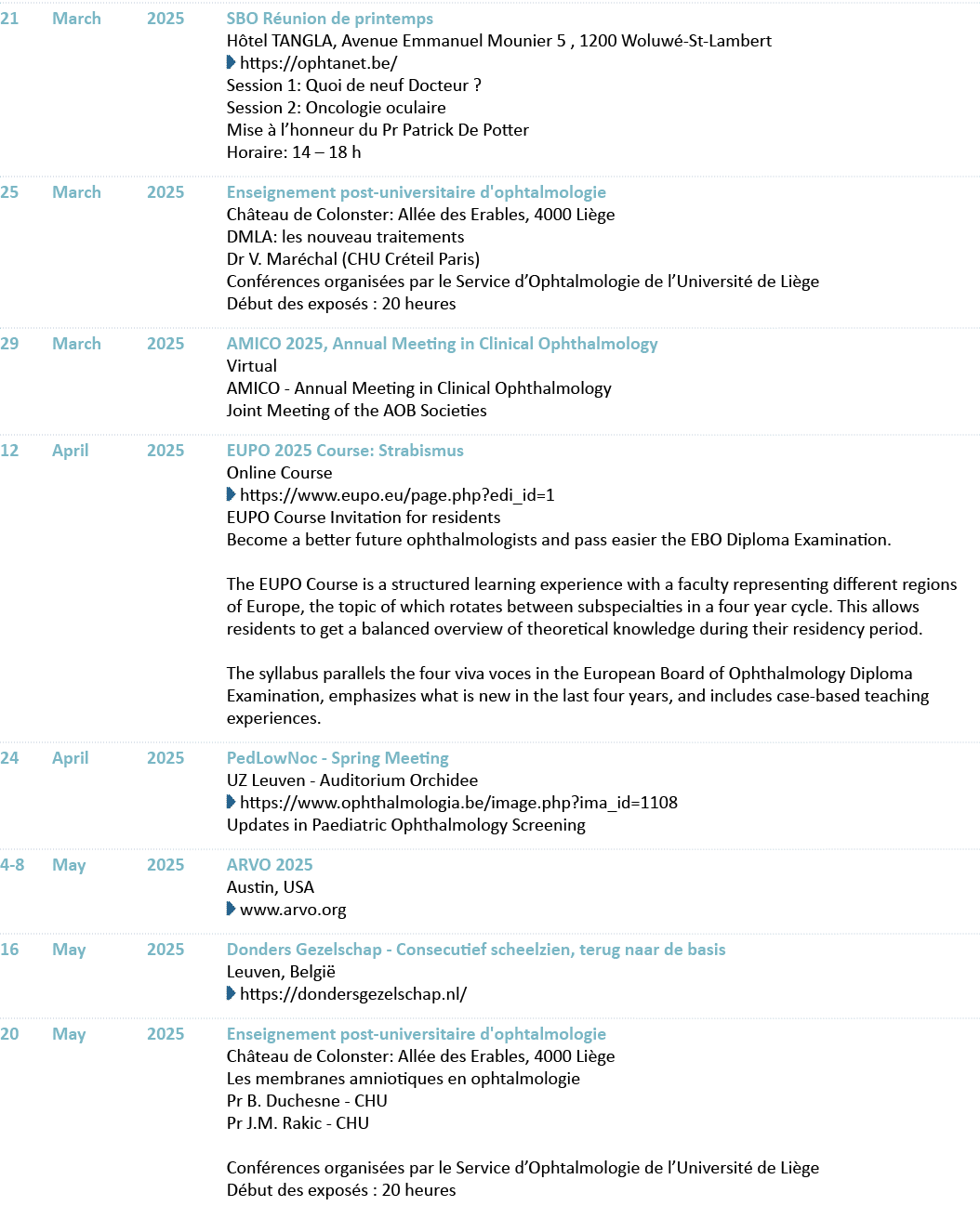 21 March 2025 SBO R union de printemps H tel TANGLA, Avenue Emmanuel Mounier 5 , 1200 Woluw St Lambert ￼ https://oph...