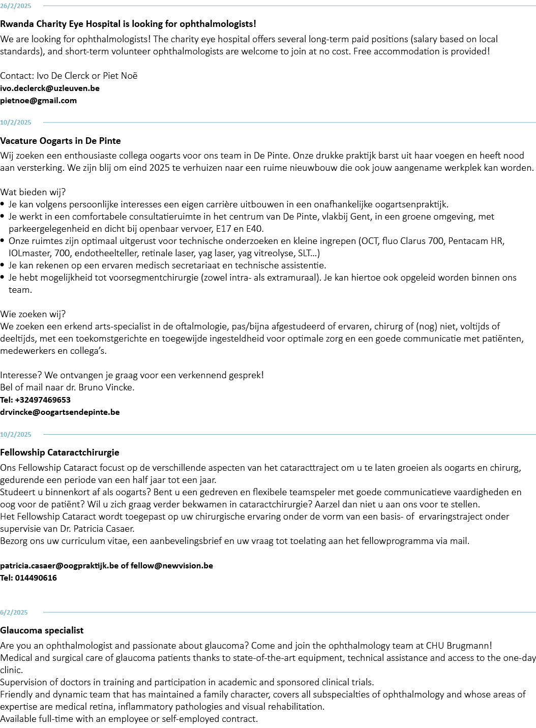 26/2/2025 Rwanda Charity Eye Hospital is looking for ophthalmologists! We are looking for ophthalmologists! The chari...