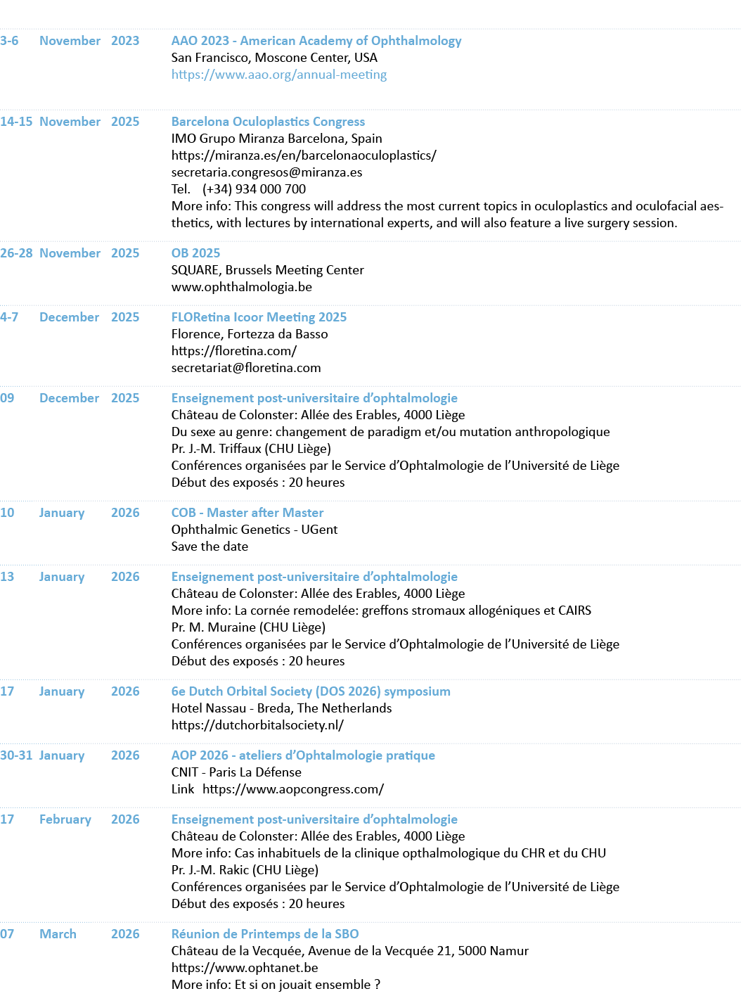  3 6 November 2023 AAO 2023 American Academy of Ophthalmology San Francisco, Moscone Center, USA https://www.aao.org/...