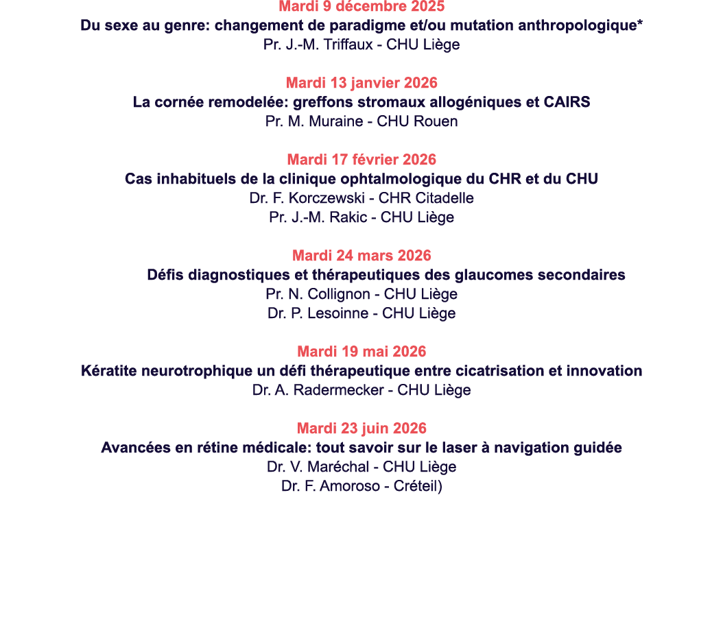 Mardi 9 d cembre 2025 Du sexe au genre: changement de paradigme et/ou mutation anthropologique* Pr. J. M. Triffaux CH...