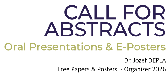 CALL FOR ABSTRACTS Oral Presentations & E Posters Dr. Jozef DEPLA Free Papers & Posters Organizer 2026